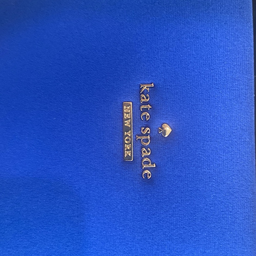 kate spade cobalt blue and black tote bag - Picture 2 of 4